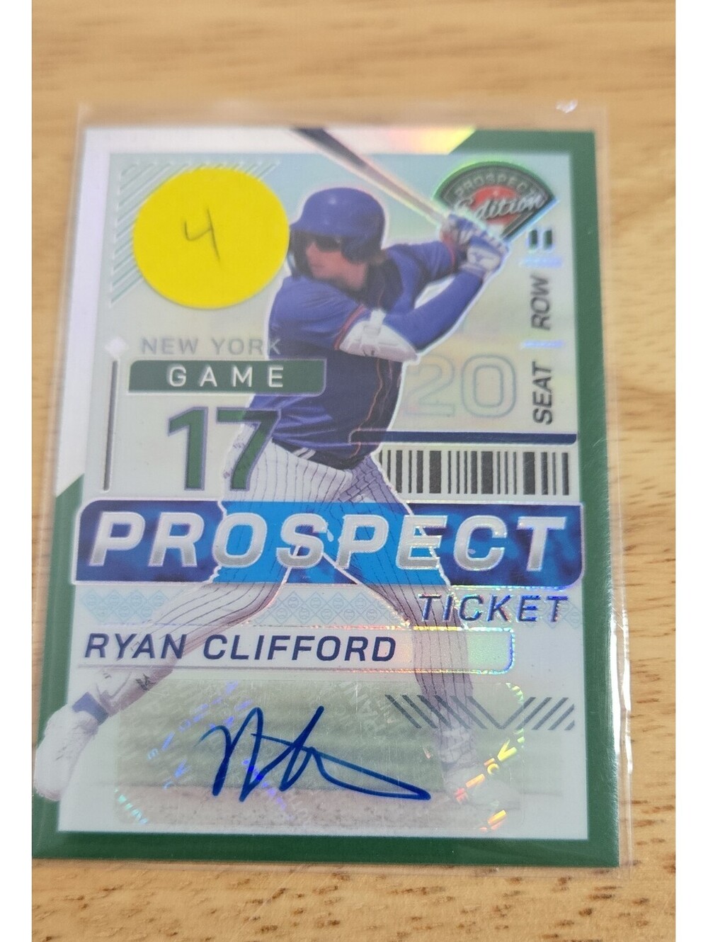2024 Panini Prospect Edition - Ryan Clifford #199  Green Holo (RC)